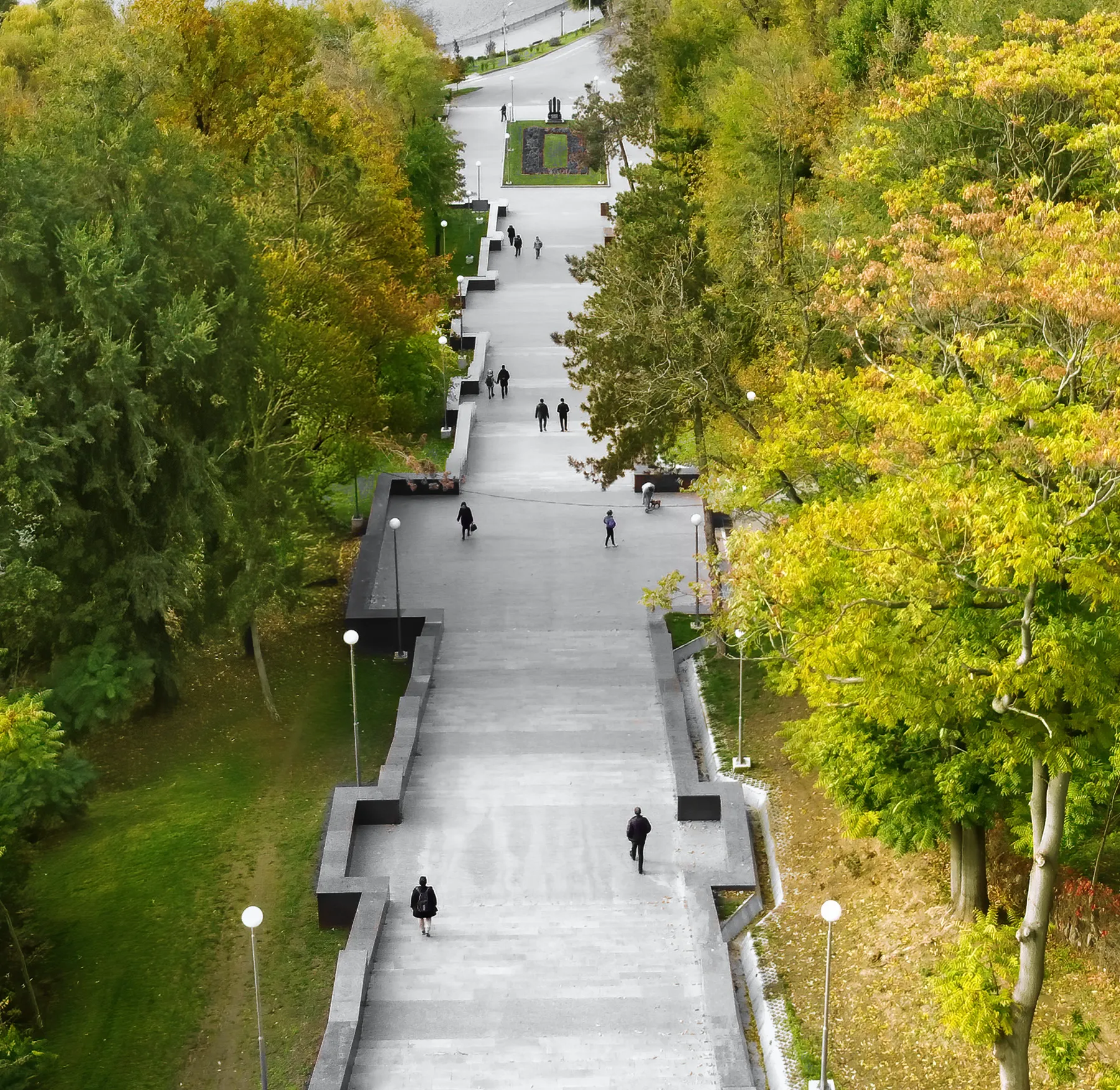 Manutenzione verde riqualificazione area urbana parco alberato